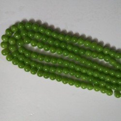 Glass Bead 8 mm Light Mehandhi Green