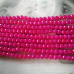 Glass Beads 8 mm Dark Pink