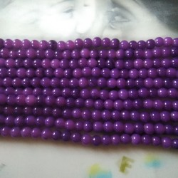 Glass Beads 8 mm Purple