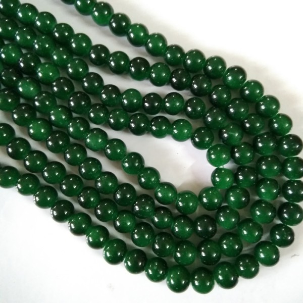 Glass Bead 10 mm Dark Green