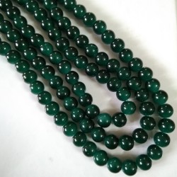Glass Bead 10 mm Blackish Green