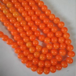 Glass Bead 10 mm Opaque Orange