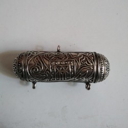 German Silver Pipe Pendant with 2 Hole Hangings