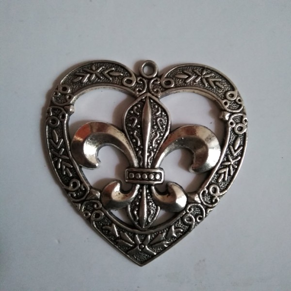 German Silver Heart Pendant