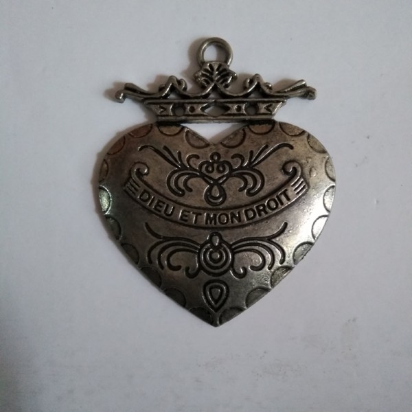 German Silver Heart Pendant
