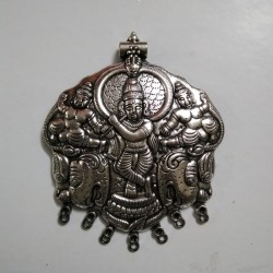 German Silver Krishna Pendant